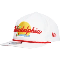 Casquette ajustable blanche Philadelphia Phillies Paradise Golfer de New Era pour homme