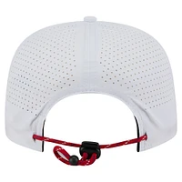 Men's New Era White Philadelphia Phillies Perforated Golfer Snapback Hat