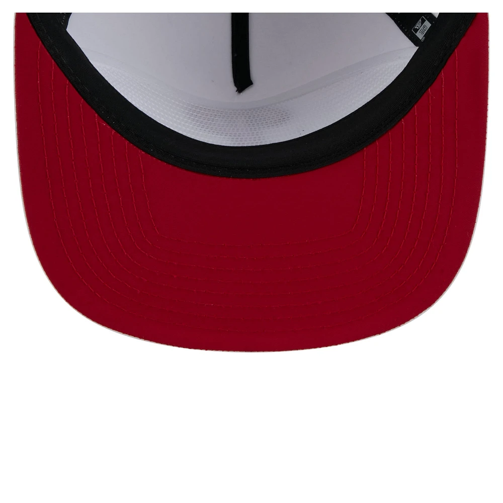 Men's New Era White Philadelphia Phillies Perforated Golfer Snapback Hat
