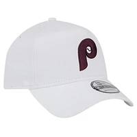 Casquette réglable blanche Philadelphia Phillies TC A-Frame 9FORTY New Era pour hommes