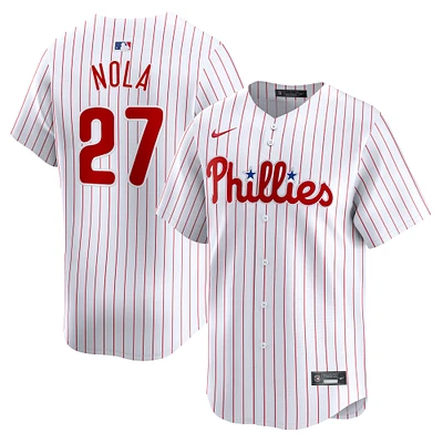 Maillot de joueur Nike Aaron Nola pour hommes, blanc, Philadelphia Phillies Home Limited Player