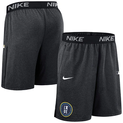 Men's Nike  Black Philadelphia Phillies Authentic Collection City Connect Performance Knit Shorts