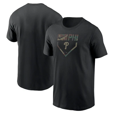 T-shirt camouflage Nike des Phillies de Philadelphie noir pour homme