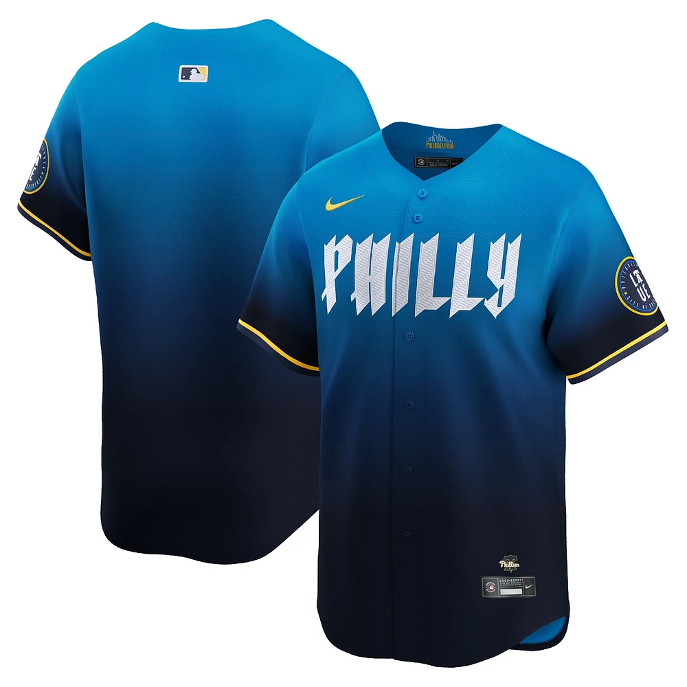 Maillot Nike bleu Philadelphia Phillies 2024 City Connect Limited pour homme