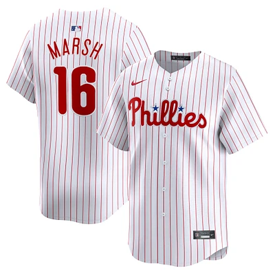 Men's Nike Brandon Marsh White Philadelphia Phillies Home Limited Player Jersey