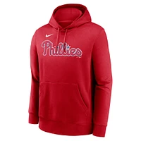 Sweat à capuche Nike Bryce Harper pour homme, rouge, nom et numéro du joueur des Phillies de Philadelphie, Club
