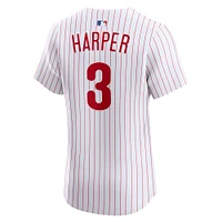 Maillot Nike Bryce Harper blanc domicile Elite des Phillies de Philadelphie pour homme