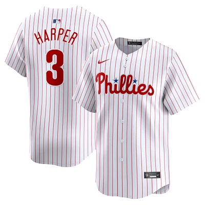 Maillot de joueur Nike Bryce Harper pour hommes, blanc, Philadelphia Phillies Home Limited Player