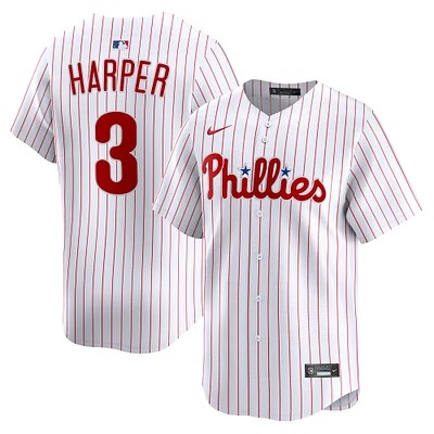 Maillot de joueur à domicile Nike Bryce Harper blanc Philadelphia Phillies pour homme