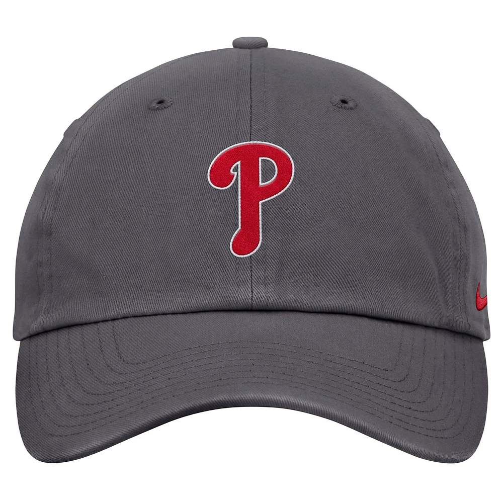 Casquette ajustable Nike grise Philadelphia Phillies Club pour homme