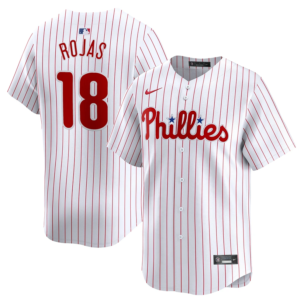 Men's Nike Johan Rojas White Philadelphia Phillies Home Limited Player Jersey