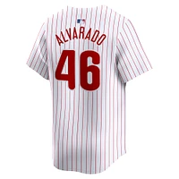 Maillot de joueur Nike Jose Alvarado pour hommes, blanc, Philadelphia Phillies Home Limited Player