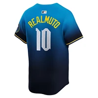 Nike J.T. pour hommes Maillot de joueur Realmuto Blue Philadelphia Phillies 2024 City Connect Limited