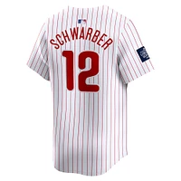 Men's Nike Kyle Schwarber White Philadelphia Phillies 2024 MLB World Tour London Series Home Limited Player Jersey