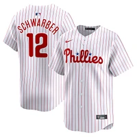 Men's Nike Kyle Schwarber White Philadelphia Phillies Home Limited Player Jersey