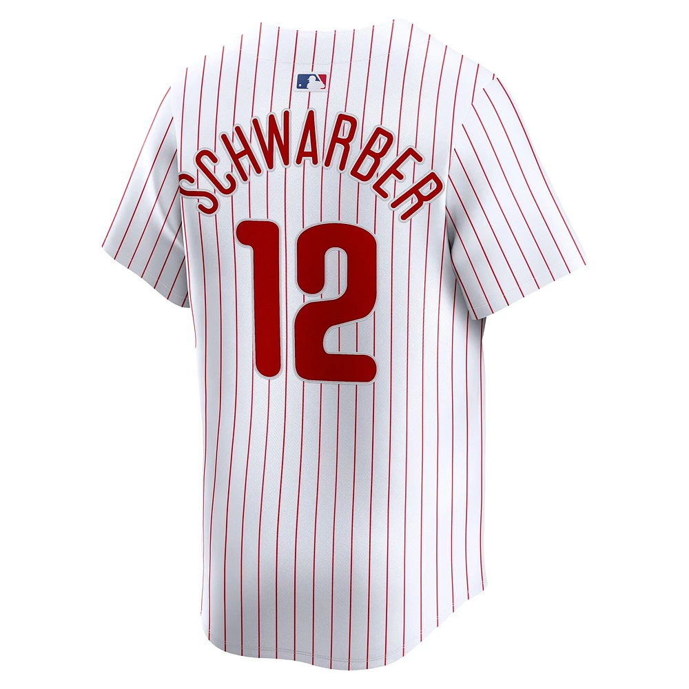Men's Nike Kyle Schwarber White Philadelphia Phillies Home Limited Player Jersey