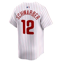 Men's Nike Kyle Schwarber White Philadelphia Phillies Home Limited Player Jersey