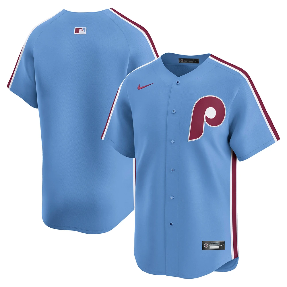 Men's Nike Light Blue Philadelphia Phillies Alternate Limited Jersey