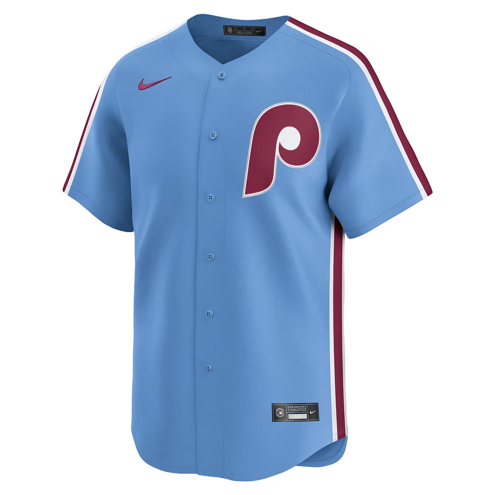 Men's Nike Light Blue Philadelphia Phillies Alternate Limited Jersey