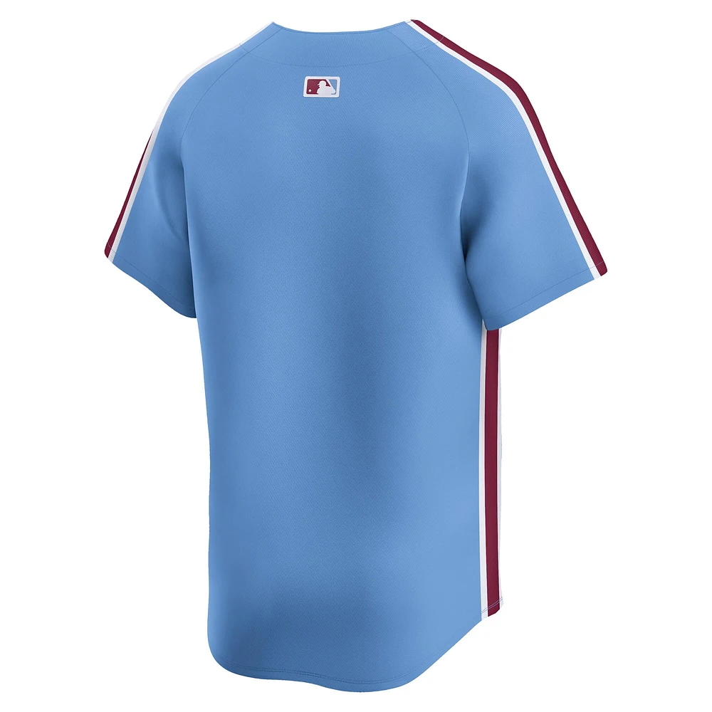 Men's Nike Light Blue Philadelphia Phillies Alternate Limited Jersey