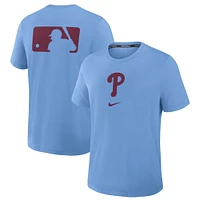 Men's Nike Light Blue Philadelphia Phillies Authentic Collection Early Work Tri-Blend Performance T-Shirt
