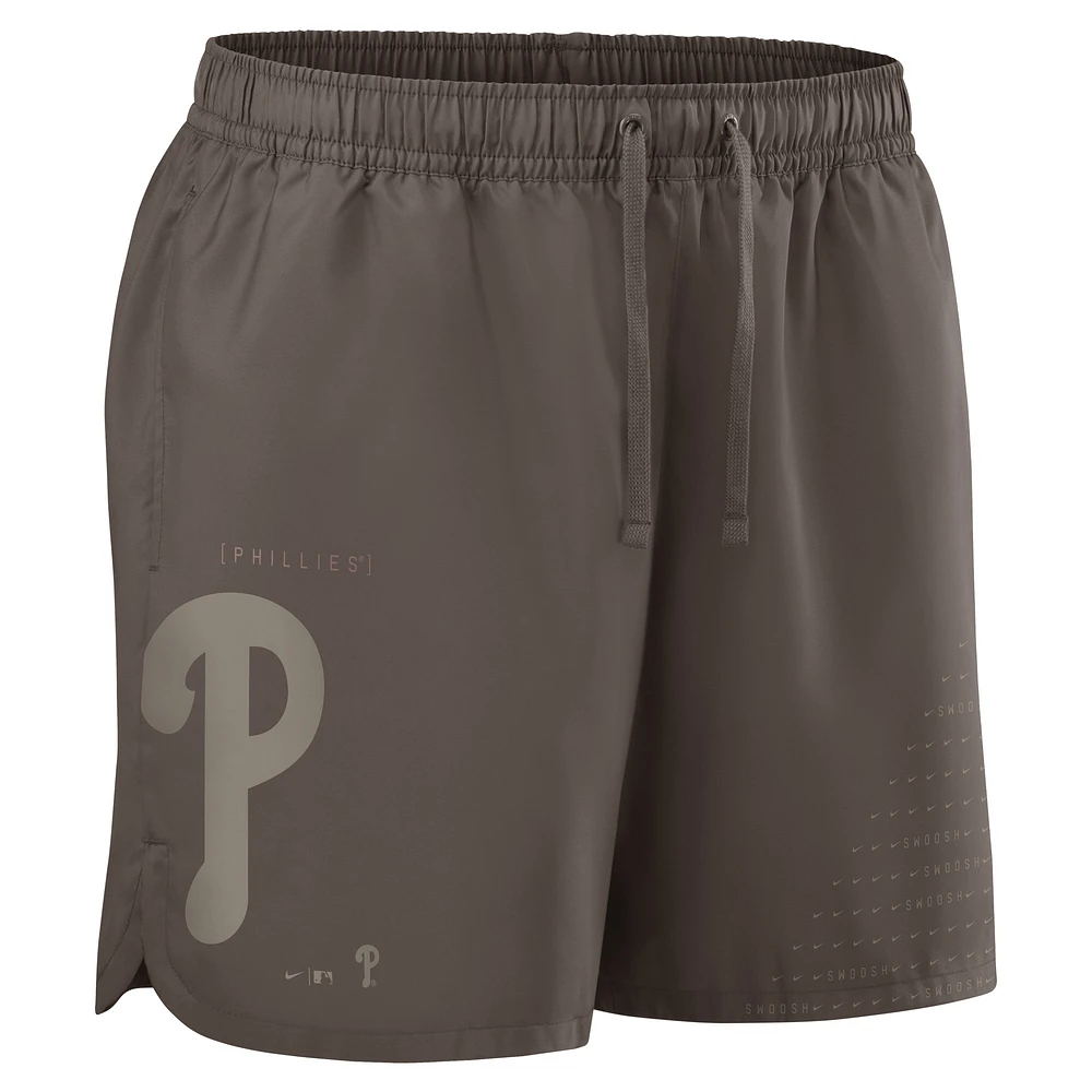 Short Nike marron clair Philadelphia Phillies Statement pour homme