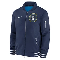 Men's Nike  Navy Philadelphia Phillies Authentic Collection City Connect Full-Zip Bomber Jacket