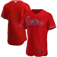 Men's Nike Red Philadelphia Phillies Alternate Authentic Team - Jersey