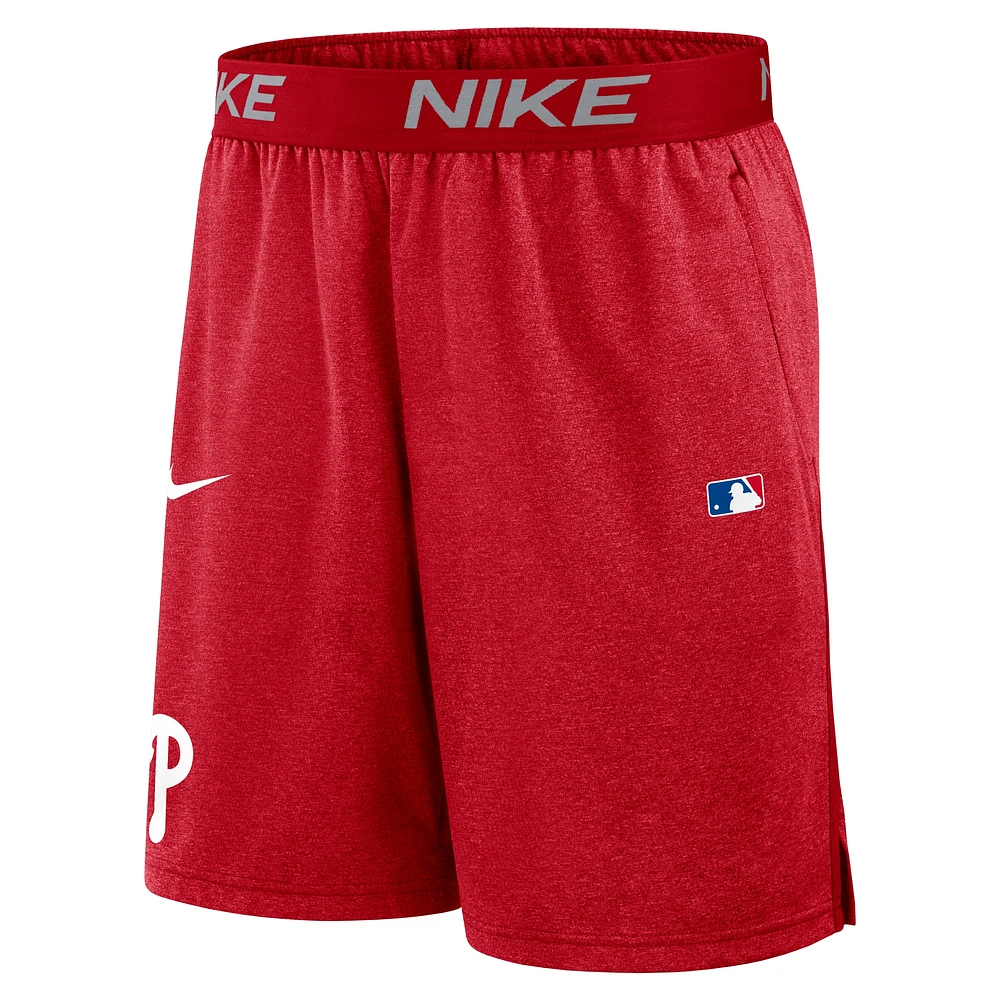 Men's Nike Red Philadelphia Phillies Authentic Collection Performance Knit Shorts