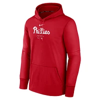 Sweat à capuche Nike rouge Philadelphia Phillies Authentic Collection Practice Performance pour homme