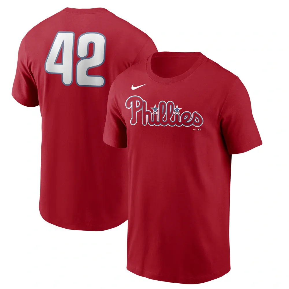 Lids Philadelphia Phillies Nike Jackie Robinson Day Team 42 T-Shirt - Red