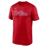 Men's Nike Red Philadelphia Phillies Legend Fuse Wordmark T-Shirt