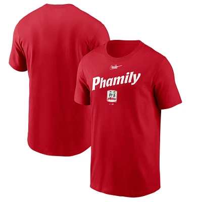 T-shirt Phamily Hometown des Phillies de Philadelphie Nike rouge pour homme