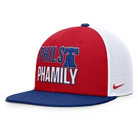 Casquette Snapback Nike Philadelphia Phillies Pro Trucker pour homme rouge