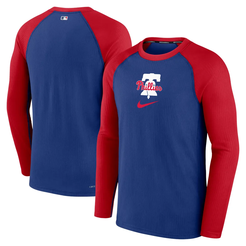 Lids Philadelphia Phillies Nike Authentic Collection Game Raglan  Performance Long Sleeve T-Shirt - Royal