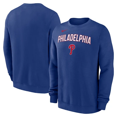 Sweat-shirt Nike Royal Philadelphia Phillies pour homme