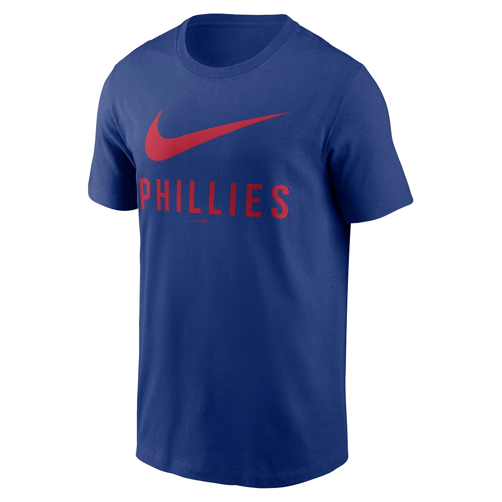 T-shirt Nike Royal Philadelphia Phillies Swoosh pour homme