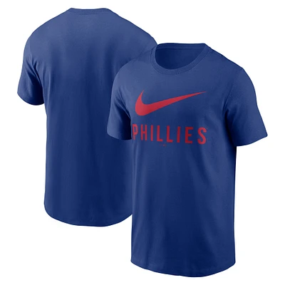 T-shirt Nike Royal Philadelphia Phillies Swoosh pour homme
