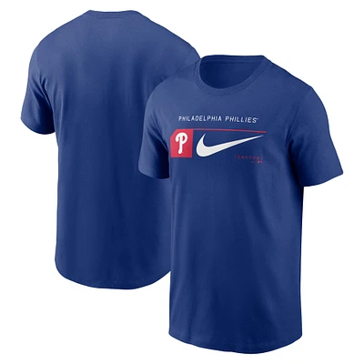 T-shirt Nike Royal Philadelphia Phillies Team Swoosh Lockup pour homme