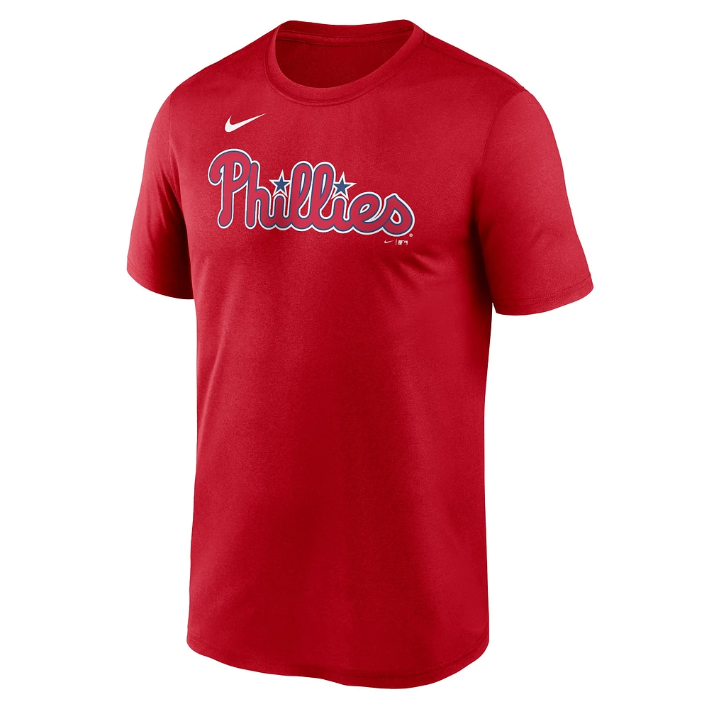 Men's Nike Trea Turner Red Philadelphia Phillies Legend Name & Number Performance T-Shirt