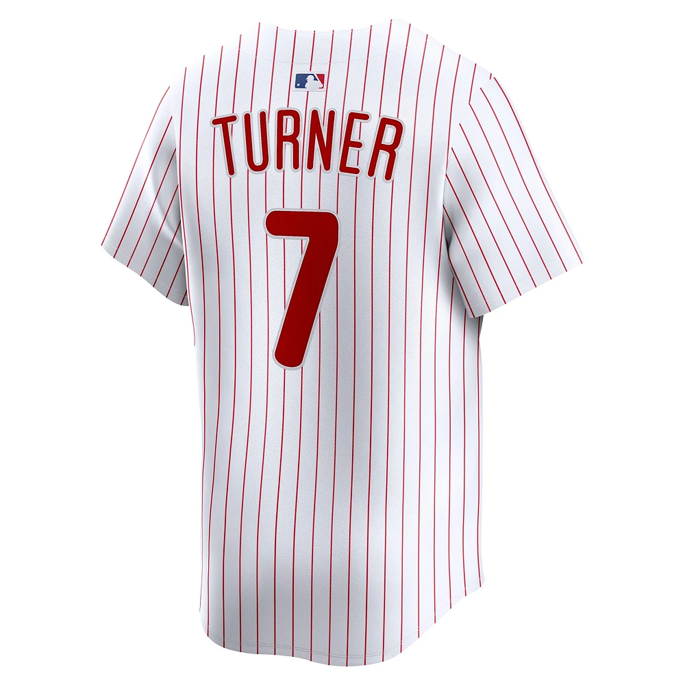 Men's Nike Trea Turner White Philadelphia Phillies Home Limited Player Jersey