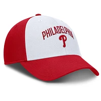 Casquette ajustable Nike blanche/rouge Philadelphia Phillies Club Performance pour homme