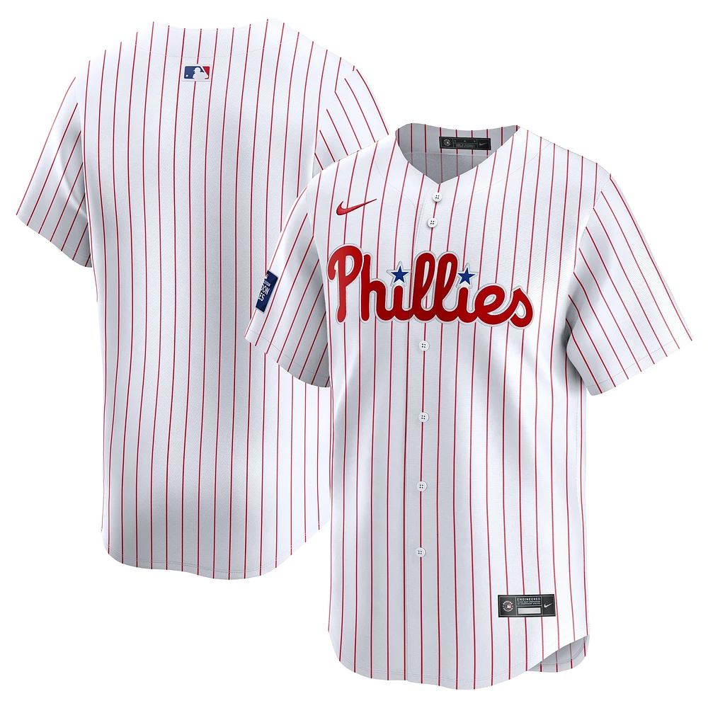 Men's Nike  White Philadelphia Phillies 2024 MLB World Tour London Series Home Limited Jersey