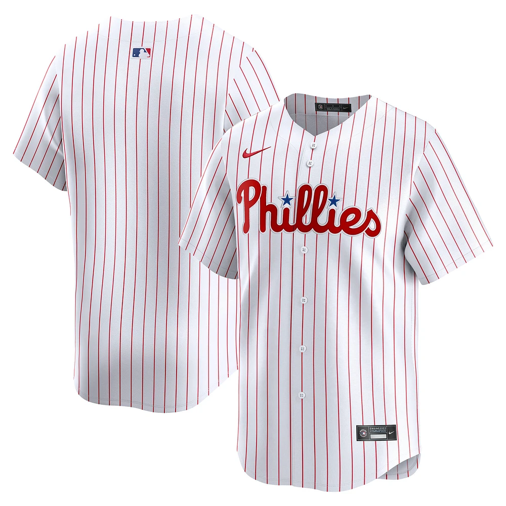 Maillot Nike blanc à domicile des Philadelphia Phillies pour homme