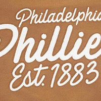 Sweat-shirt à épaules tombantes Paint The City pour homme Pro Standard Brown Philadelphia Phillies