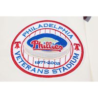 Men's Pro Standard Cream Philadelphia Phillies Cooperstown Collection Old English T-Shirt