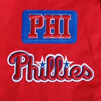 Veste à fermeture éclair intégrale en sergé Pro Standard pour hommes des Phillies de Philadelphie, rouge