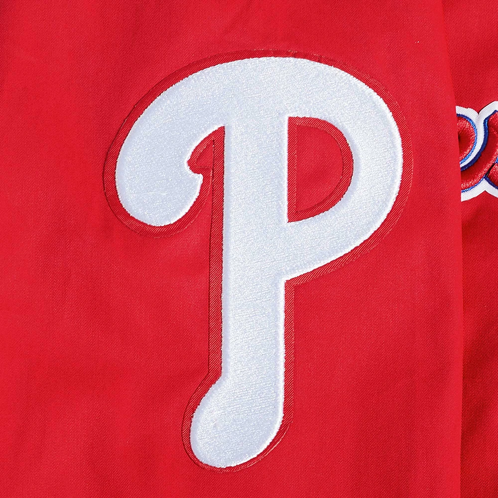 Veste à fermeture éclair intégrale en sergé Pro Standard pour hommes des Phillies de Philadelphie, rouge