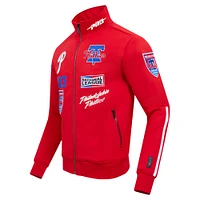 Men's Pro Standard Red Philadelphia Phillies Fast Lane Full-Zip Track Jacket