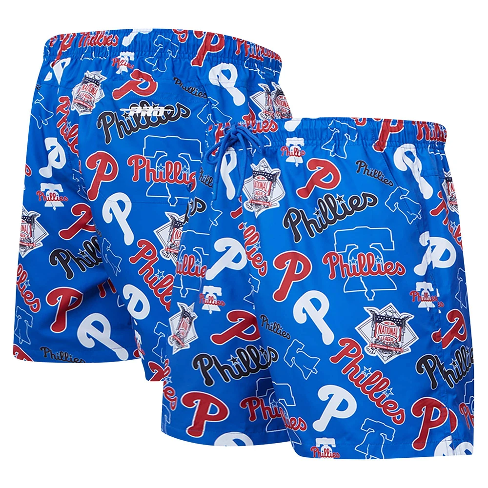 Short tissé avec logo pour hommes Pro Standard Royal Philadelphia Phillies Toss